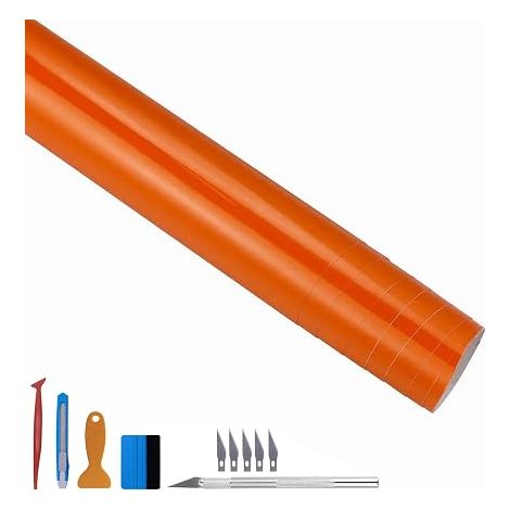 Orange Vinyl Film 30 x 300 cm (1/5)