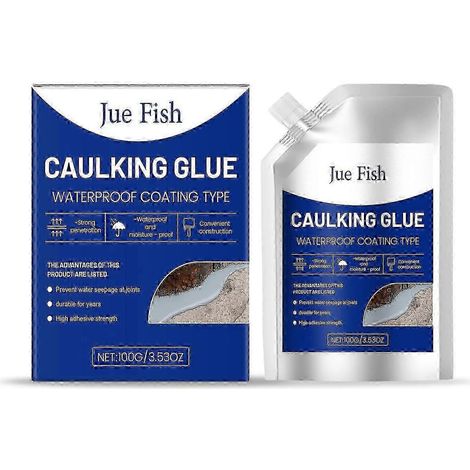Mastic d'étanchéité imperméable pour joints, 1 tube de 100 g, colle durable et étanche pour toitures et murs (1/4)