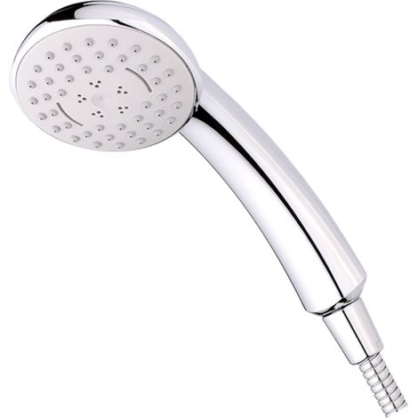 Schläfer 8193000 Manopola Doccia Grande G 1/2 pollici, Diametro 95mm, Soffione Doccia Cromato 3 Modalità Spray, Doccetta Universale Hamburg Soffione Multigetto 3-getti Massaggio, Vaporizzatore.