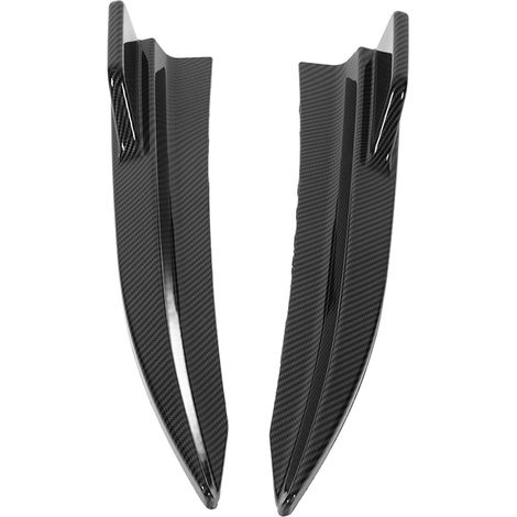 Kit 2 Diffuseurs Arrière Gloss Noir, Spoiler Pare-chocs Bas Gauche Droite Pour BMW Série 3 G20 M Sport 2019-2022, Style Fibre de Carbone (1/5)