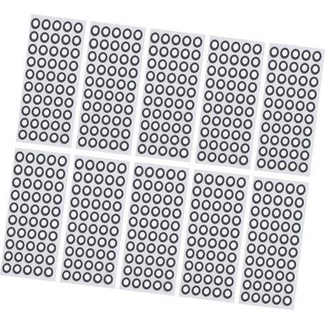 1000 marcadores de escaneo 3D, 6 mm de diámetro interior, 10 mm de diámetro exterior, alta reflectividad, fuerte adhesión, puntos de referencia para seguimiento 3D. (1/5)