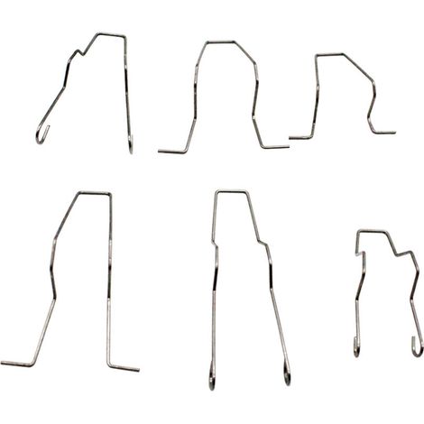 – Clips de ressorts de retenue d'ampoule H1 H4 H7 – Lot de 6 pièces en métal – Durabilité optimale pour ampoules de phare