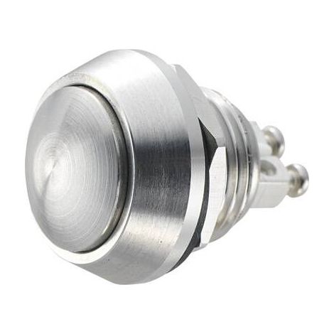 BOUTON-POUSSOIR ANTIVANDALISME GQ12B-S 701256 48 V/DC 2 A 1 X OFF/(ON) IP65 À RAPPEL 1 PC(S)