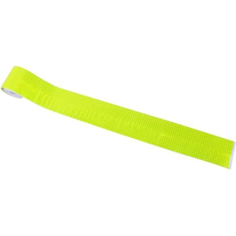 Bande réfléchissante 3 m x 50 mm autocollants d'avertissement de réflecteur étanche ruban de sécurité auto-adhésif haute intensité (jaune) (1/3)