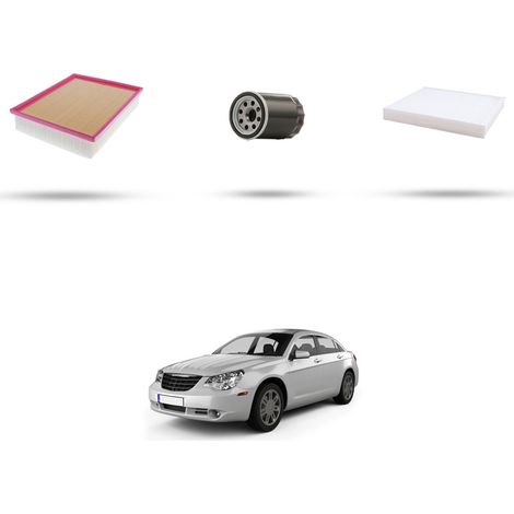 Kit tagliando 3 filtri compatibile con Chrysler Sebring 2.0 115kw dal 2007 (1/4)