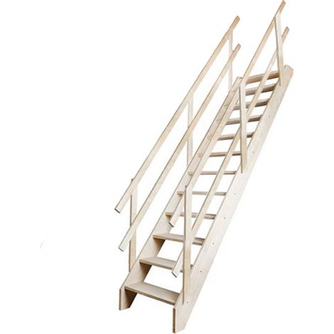 Raumspartreppe mit 2 Handlauf - Max. Raumhöhe 3.15m - MSS-MCGD