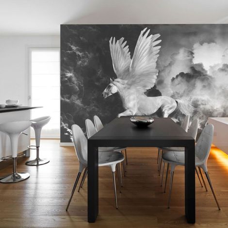 Papier Peint "Pegasus sur le Chemin de l'Olympe" 154 x 200 cm (1/2)