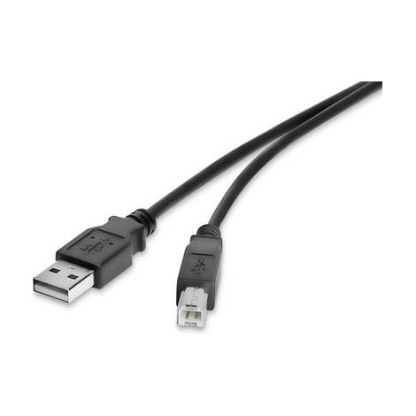 Renkforce Câble USB USB 2.0 USB-A mâle, USB-B mâle 0.50 m noir contacts dorés RF-4463067