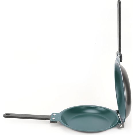 Wendbare, doppelseitige, antihaftbeschichtete Crêpe-Pfanne, faltbar, Bratpfanne zum Kochen, praktisches Küchenutensil. (1/5)