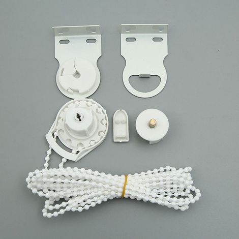 Kit de Réparation de Store Enrouleur en plastique de 28 mm - Accessoires de rechange pour store roulant - Avec chaîne à perles pour fenêtres (1/5)