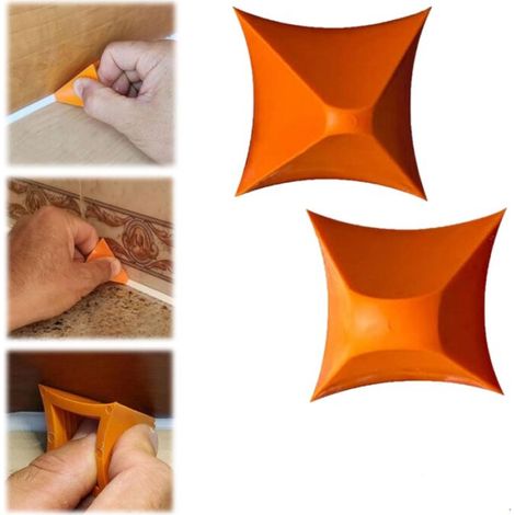 Lot de 2 outils de jointoiement en silicone, 3/6/10/16 mm, pour joints de sol, de cuisine, de salle de bain et de mur (1 jeu)