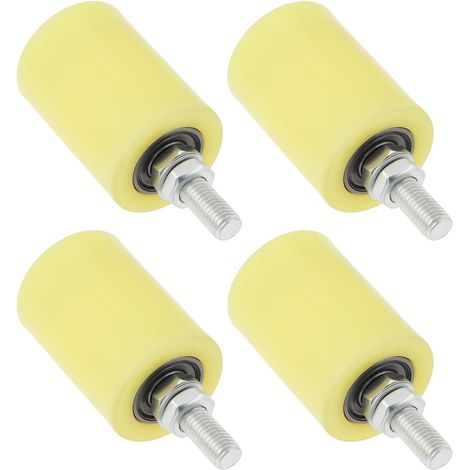 4 Pack Roues Guide à Roulement à Billes en Nylon 50x70 mm pour Rail de Portail Coulissant Compatible avec Gate Systems (1/5)