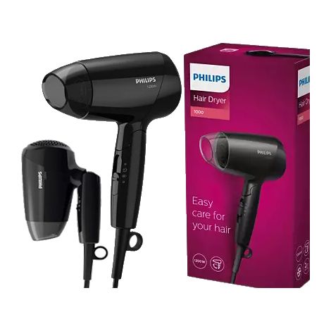 Secador de pelo Philips ligero y compacto, ideal para viajes.