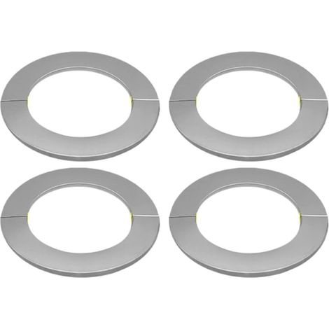 Plaque de finition adhésive en acier inoxydable pour tuyau (1/5)