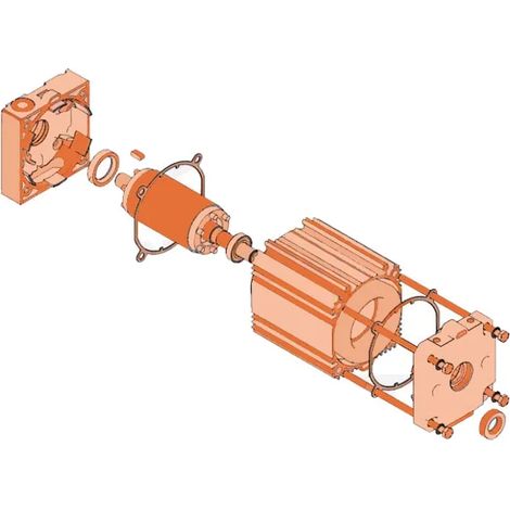 faac pièce détachée groupe moteur 540/541/mercury 63003156 (1/3)