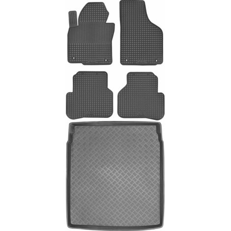 Set di tappetini in gomma per auto e tappetino per bagagliaio per Volkswagen CC Coupé dal 2008 al 2012. (1/5)