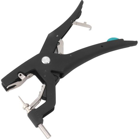 Automatischer Ohrmarkenapplikator für Nutztiere, aus legiertem Stahl, hydraulische Klemme für Ohrmarken von Nutztieren (Rinder, Schafe, Schweine, Ziegen). (1/5)