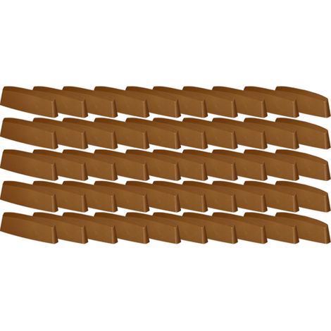 Tappi di drenaggio per finestre in PVC, copertura in rovere, 36 mm, set da 50 pezzi