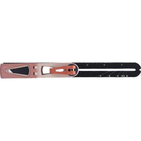 Équerre à coulisseau T articuléeABS beige pour bois d'ébéniste et marquage, gabarit multifonction, 1 pièce (1/5)