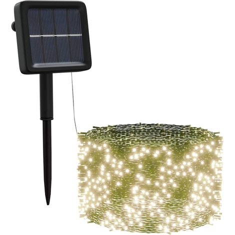 Luci Solari Fatate 5 pz 5x200 LED Bianco Caldo Interni Esterni vidaXL (1/5)