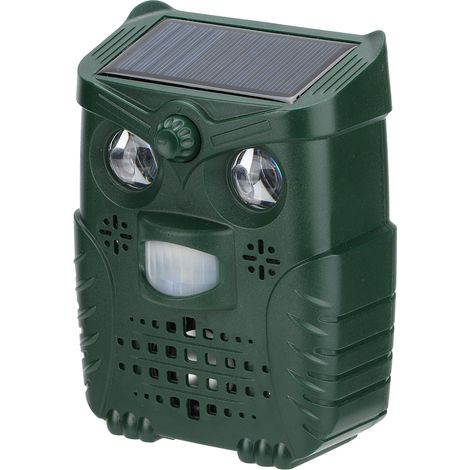 ABS-Kunststoff, Ultraschall-Schall-Weißlicht-Blinklicht-Solar-Tiervertreiber für Hof und Garten (1/5)