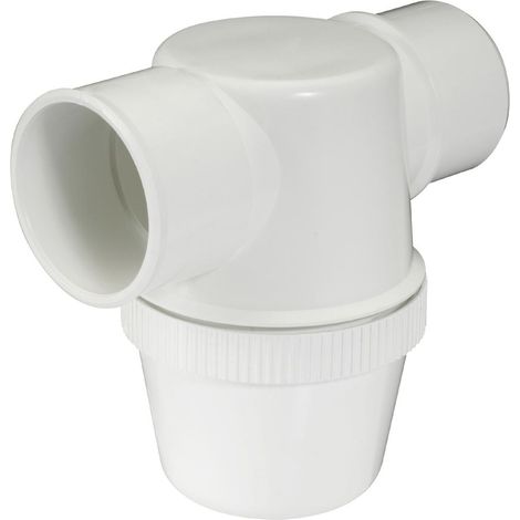 Nicoll – Siphon de lavabo blanc PVC-C à coller – Entrée horizontale Ø50 – Résistance thermique M1 pour évacuation efficace (1/3)