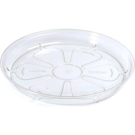 Base/plato para macetero COUBI , dimensiones (mm) 120x120x15, color Transparente