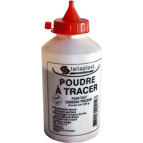 Polvere di tracciatura taliaplast rossa 360g non tossica lunga durata