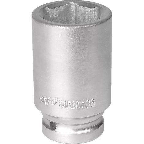 Langer 6-Punkt-Steckschlüssel 3/4 Zoll Chromstahl 36 mm Sechskant
