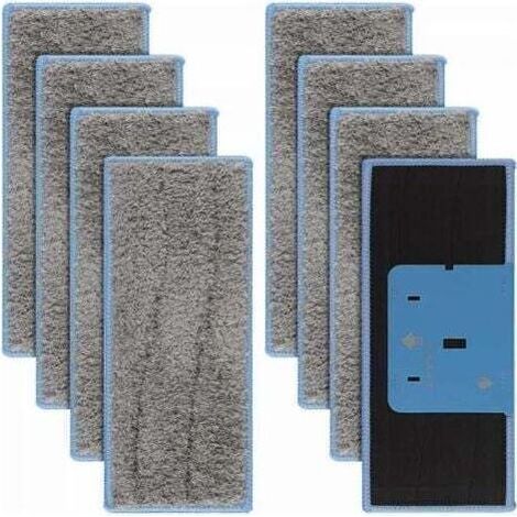 Lot de 8 serpillères lavables pour iRobot Braava Jet M6134, serpillères lavables pour iRobot Braava M6, serpillères réutilisables (1/4)