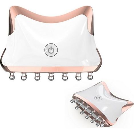 Dispositivo de masaje Gua Sha: dispositivo para el cuidado facial con luz y vibración. (1/5)