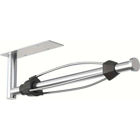 Porte-essuie-tout en acier inoxydable – Fixation adhésive ou par perçage – Pour cuisine ou salle de bain (1/5)