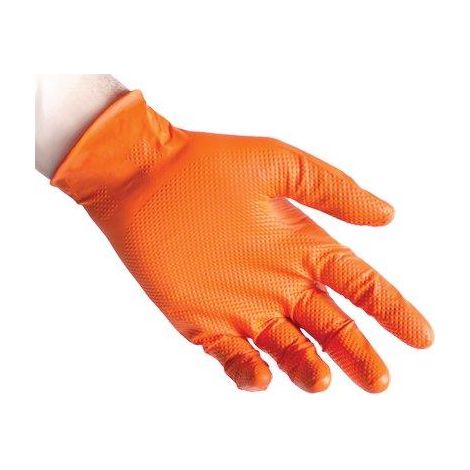 GUANTO NITRILE MONOUSO ARANCIO N85 REFLEXX - GR 8,4 AQL 1,5 SENZA POLVERE CF=PZ 50 M- 2 confezioni