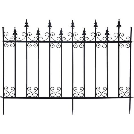 Bordure de jardin en métal 156 x 2,2 x 117 cm Volute (1/4)