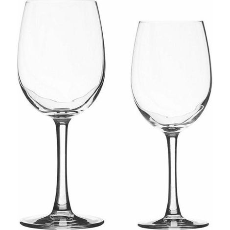 GLASS copas vino 6x43 cl + 6x58 cl , Set de 12 copas de vino 6 x 43 cl + 6 x 58 cl, una completa selección de copas diseñada para servir y disfrutar diferentes tipos de vino con co (1/3)