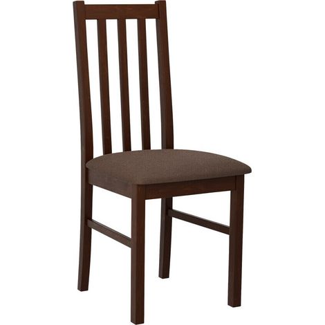 Silla Victorville 141, Nuez, 94x43x49cm, Tapiz, De madera, Madera, Muebles ya montados (1/4)