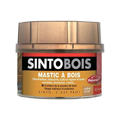 SINTOBOIS stucco + SINTO indurente in tubo - Rovere chiaro - Barattolo da 1 L - 23752