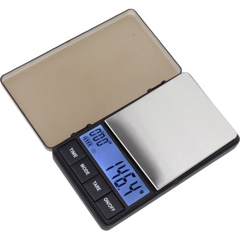 Balance de poche numérique pour café, petite, sensible et précise (1000 g, 0,1 g), avec minuterie et fonction tare. (1/5)