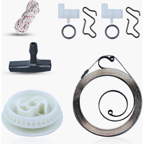 Ressort de poulie de démarreur à rappel avec poignée et kit de corde pour tronçonneuses STIHL MS180 MS170 MS210 MS230 MS250 021 023 025 017 018 (1/5)