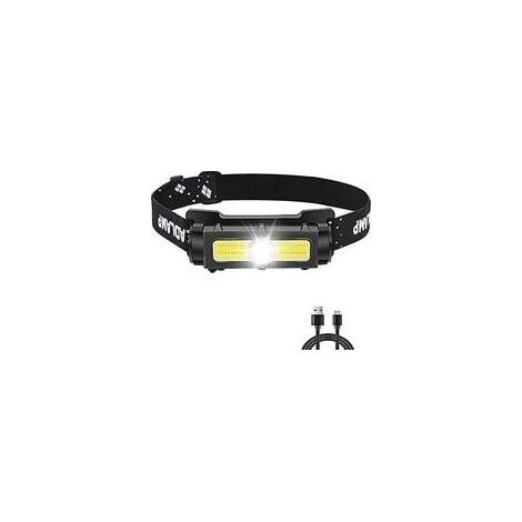 Lampe Frontale Puissante 1000 Lumens,Lampe Frontale LED Rechargeable avec Lumière Rouge Blanche et Aimant Amovible Torche Frontale 7 modes pour la Course, le Camping, la Pêche [Classe énergétique A+++ (1/4)