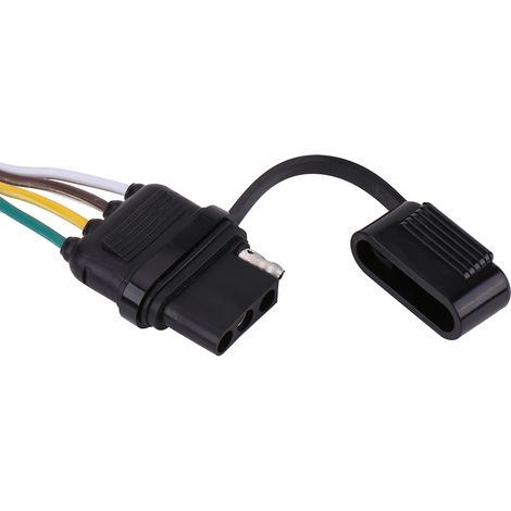 Connecteur plat 4 broches 6-24V pour remorque, adaptateur de prise de câblage pour caravane et attelage (1/5)