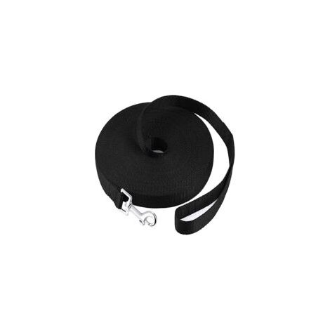Longe de Dressage pour Chien, Laisse Longue pour Petites à Grandes Tailles (Noir, 20m2cm(65ft)) (1/5)