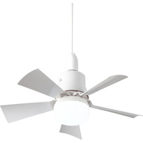 Ventilateur de plafond silencieux avec télécommande – 5 pales – 3 vitesses – Douille E26 – Lumière blanche et chaude – Installation facile (1/5)