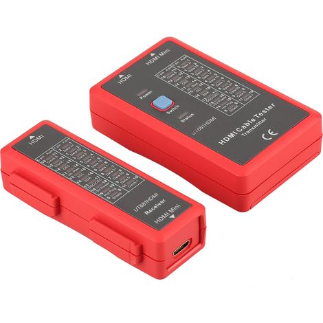 Testeur de câble HDMI Mini HDMI 20 LED Indicateur d'état UT681 (1/5)