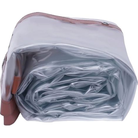 Rideau Imperméable, Plastique PVC, Épaisseur 0,5 mm, Dimensions 8 ft x 20 ft, Classement de Pression Hydrostatique 80 cm, Couleur Marron (1/5)