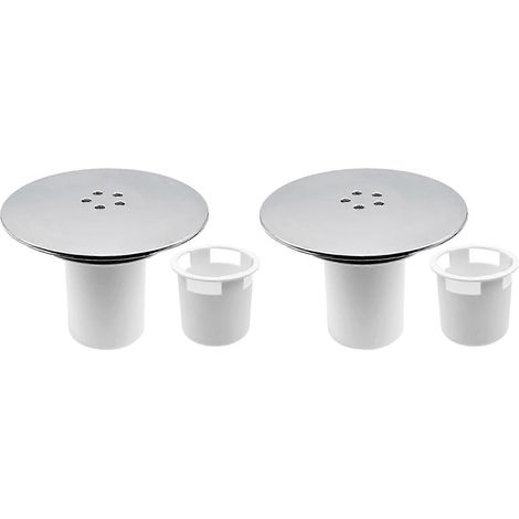 Grille de bonde, 90 mm, finition chromée, pour l'entretien de la salle de bain, du lavabo ou de la baignoire, adaptée pour empêcher les débris de pénétrer dans la bonde.-AquaForge (1/5)