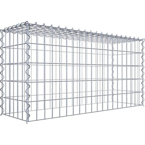 Gabiondeco - Gabion - Element de prolongation en hauteur 100 cm x 50 cm x 30 cm (L x H x P). maille 5 x 10 cm. Spirale. Attention : il manque une grille - Made in Ger... (1/5)