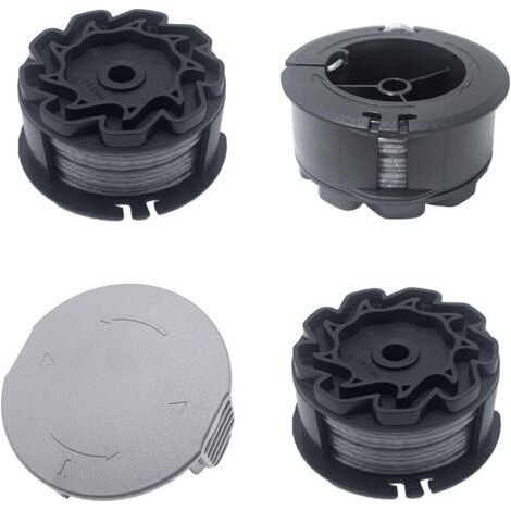 FENOPLASTICALot de 3 bobines de fil de rechange pour coupe-bordures Bosch UniversalGrassCut 18V-26/18V-260/18/18-26/18-260, pour coupe-bordures ‎F016800570 et cache bobine 1600A01R5J (6m, 1,6 mm) (1/3)