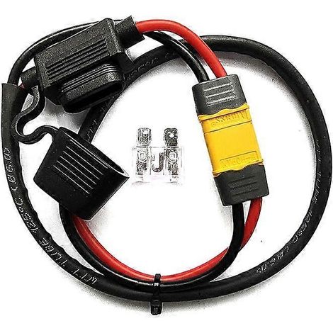 Câble d'alimentation pour batterie de vélo électrique, contrôleur au lithium, fusible 14AWG (1/5)