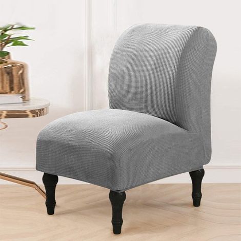 Funda elástica e impermeable para sofá，butaca o sillón de club，funda elástica para silla de salón，funda extraíble y lavable (gris claro) (1/2)